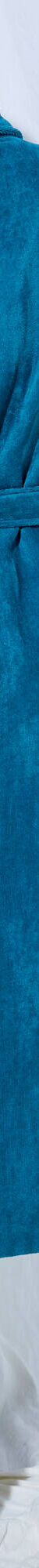 Peignoir mixte adulte éponge velours col châle (bleu paon) Peignoir mixte adulte éponge velours col châle (bleu paon)